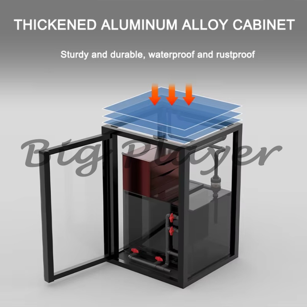 Aquarium Marine Salt - Glazen mini zoutwater aquarium voor zeevissen,