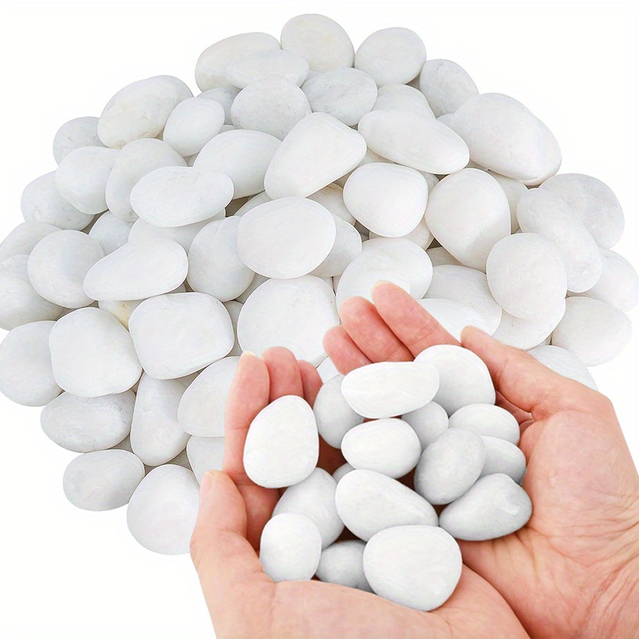 Aquarium Marine Tank - 200/400g Witte Hooggepolijste Natuurlijke Kiezels 2-3