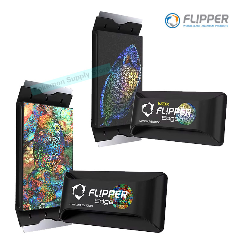 Marine Aquarium Glass Cleaner - Limited Edition Flipper Edge Max magnetische