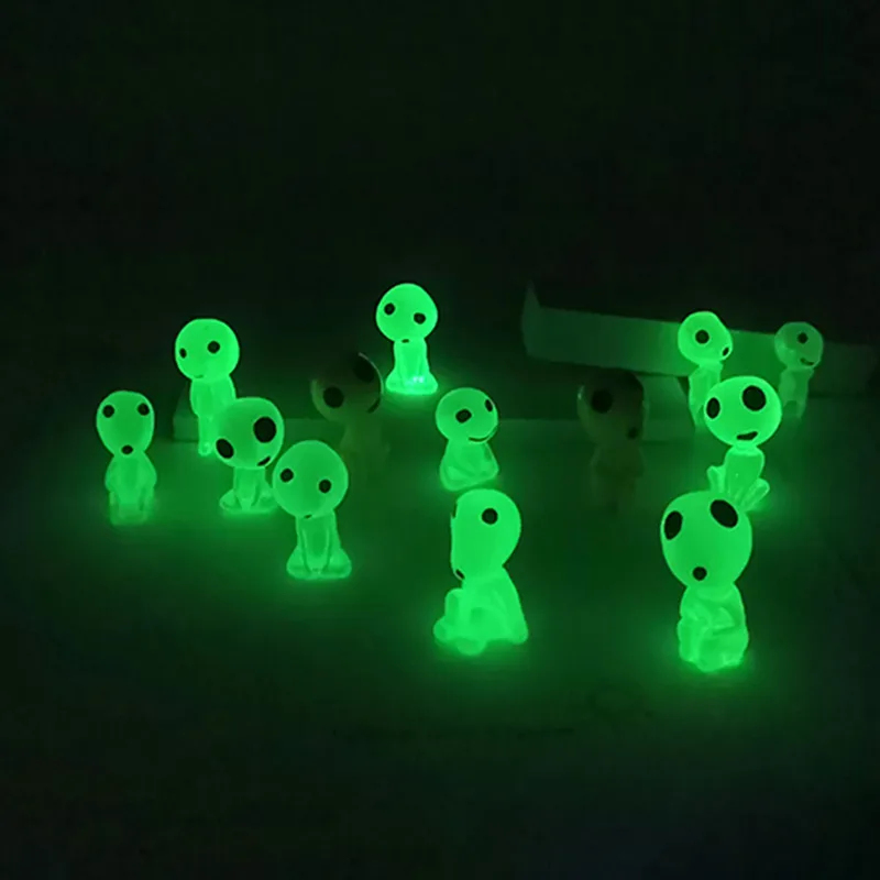 Aquarium Marine Tank - Lichtgevende Elfen Minifiguren Aquariumdecoratie Kodama Glow-in-the-dark
