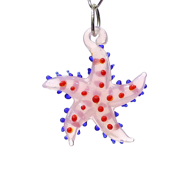 Aquarium Marine - Schattige zeester charme miniatuur glazen zeester