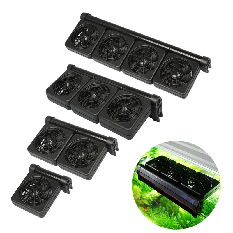 Marine Aquarium Aquascape - 1/2/3/4 Aquariumventilatoren Koelers Watertemperatuurregeling Visbak Koelventilatorsysteem