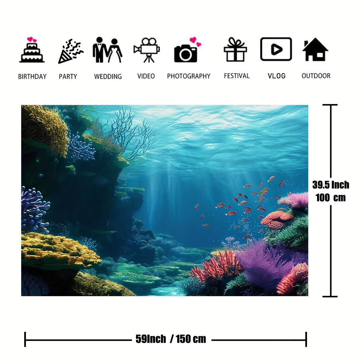 1 stuk onderwater koraalrif vi - Aquarium Marine recensie en prijs